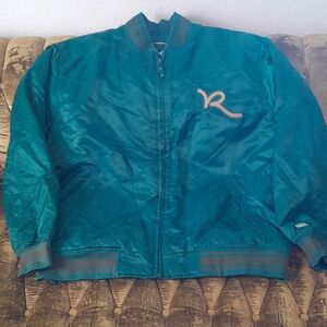 Vintage Green Rocawear Bomber Jacket Big And Tall